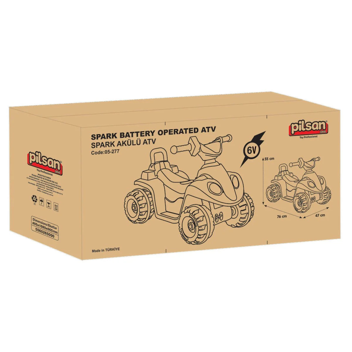 Pilsan Spark Atv 6V Akülü