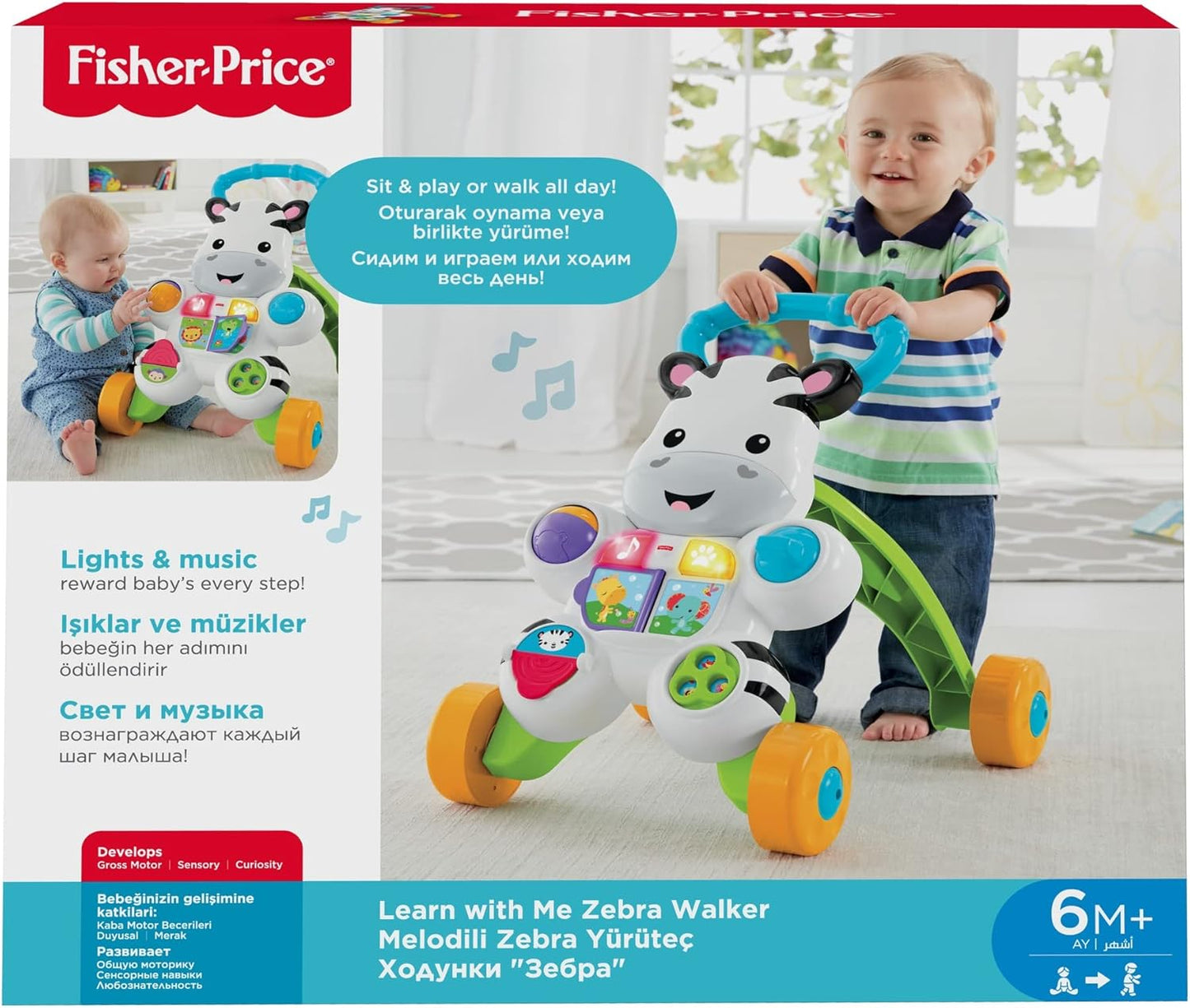 Fisher Price Melodili Zebra Yürüteç
